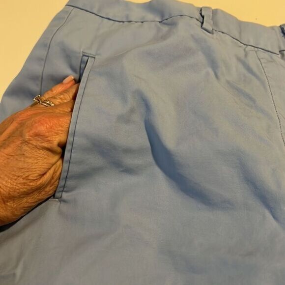 Brooks Brothers Light Blue 100% Cotton Front Back Pockets Women's Shorts Size 6 - Picture 12 of 13